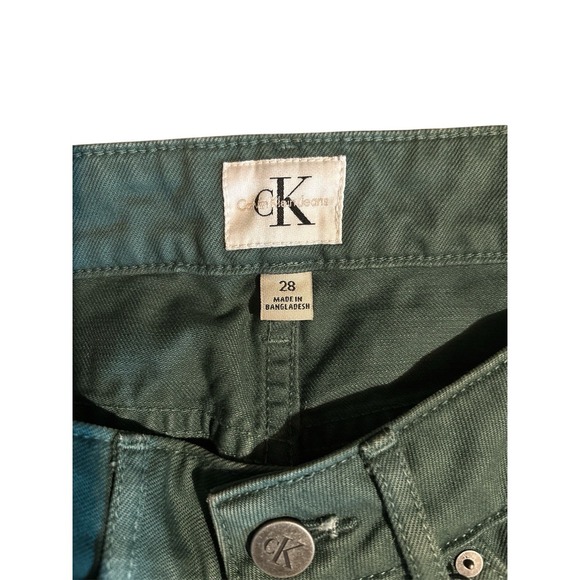 Calvin Klein Jeans High Rise Slim Women's Size 28 Posey Green - Picture 8 of 8